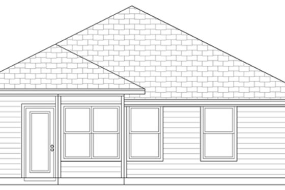 Exterior - Rear Elevation for Cottage House Plan #84-495 - 3 bed, 2 bath
