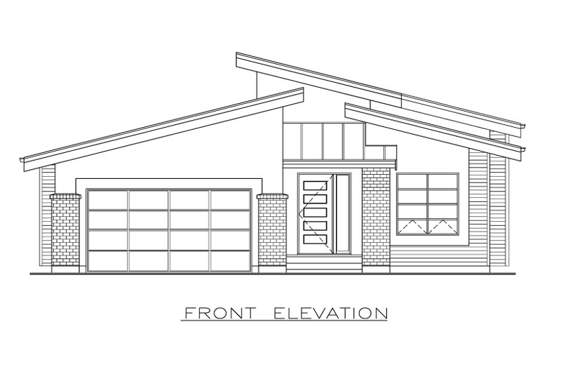 Home Plan - Exterior - Other Elevation 2 for Contemporary House Plan #1100-41 - 2 bed, 2 bath