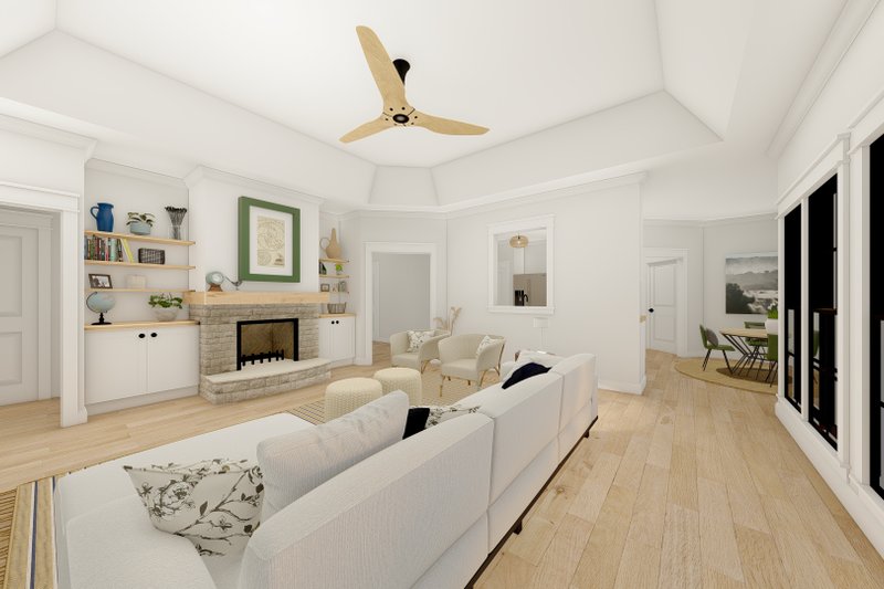 Home Plan - Interior - Family Room 1 for Craftsman House Plan #1094-2 - 3 bed, 3.5 bath
