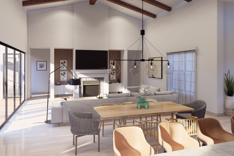House Plan Design - Interior - Family Room for Farmhouse House Plan #1110-45 - 4 bed, 4 bath