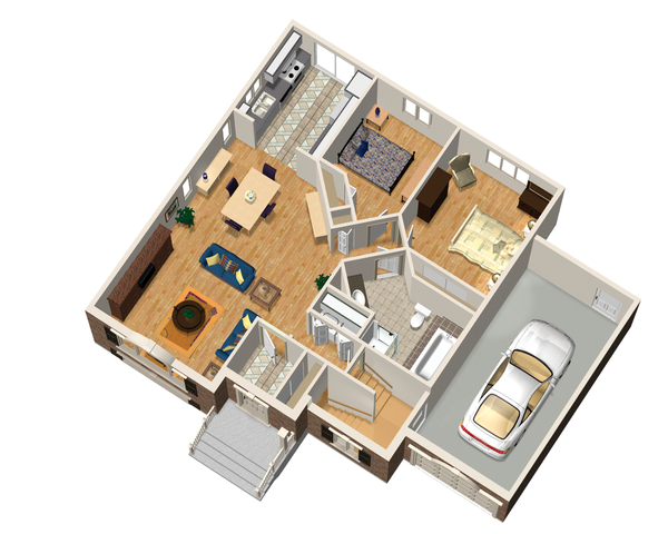 Country Floor Plan - Main Floor Plan #25-4639