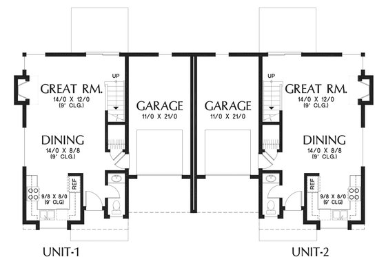 Floor Plan - Main Floor for Modern House Plan #48-928 - 6 bed, 4 bath