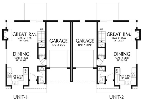 Home Plan - Modern Floor Plan - Main Floor Plan #48-928