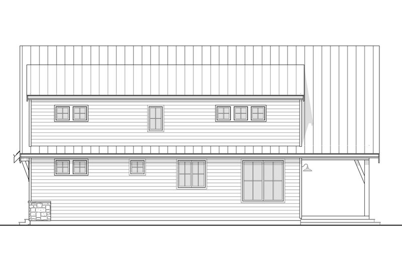 House Plan Design - Exterior - Other Elevation 1 for Cabin House Plan #1114-9 - 2 bed, 2 bath