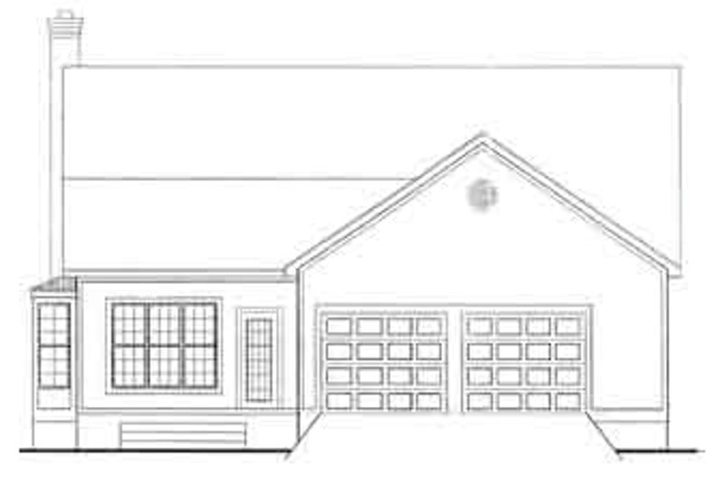 Home Plan - Exterior - Rear Elevation for Southern House Plan #406-254 - 3 bed, 2 bath