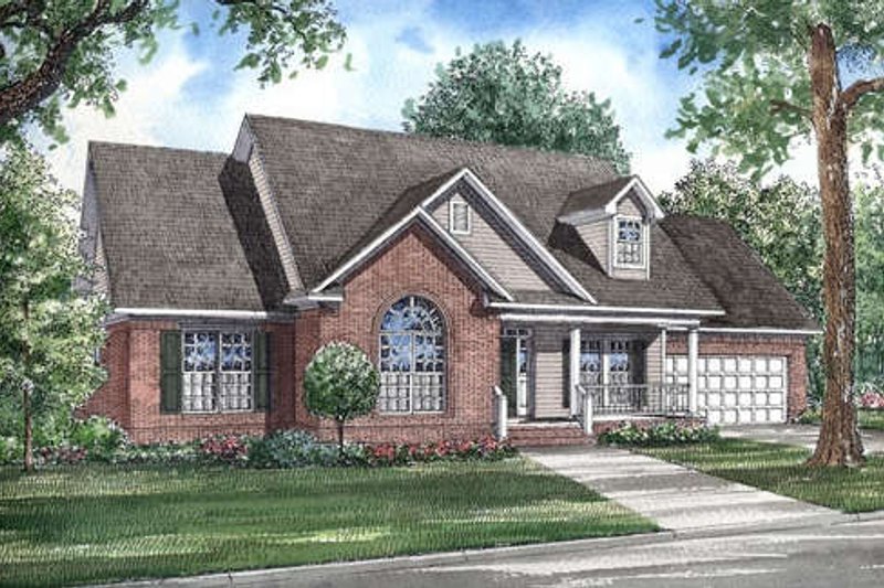 Traditional Style House Plan - 3 Beds 2 Baths 1957 Sq/Ft Plan #17-283