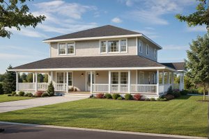 Traditional Exterior - Front Elevation Plan #117-196