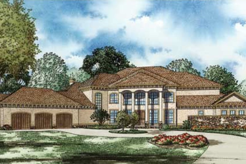 Traditional Style House Plan - 4 Beds 5 Baths 8484 Sq/Ft Plan #17-2346
