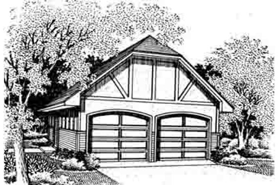 Exterior - Front Elevation for European House Plan #45-266, 0 bath