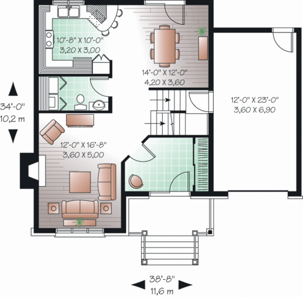 House Design - European Floor Plan - Main Floor Plan #23-2235