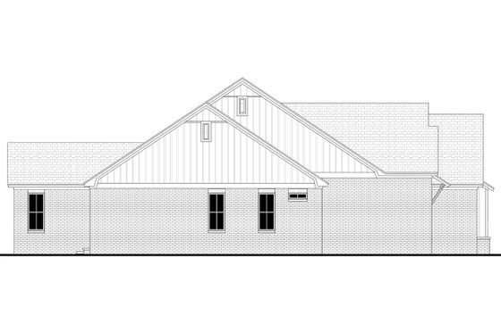 Exterior - Other Elevation 1 for Farmhouse House Plan #430-220 - 4 bed, 3 bath