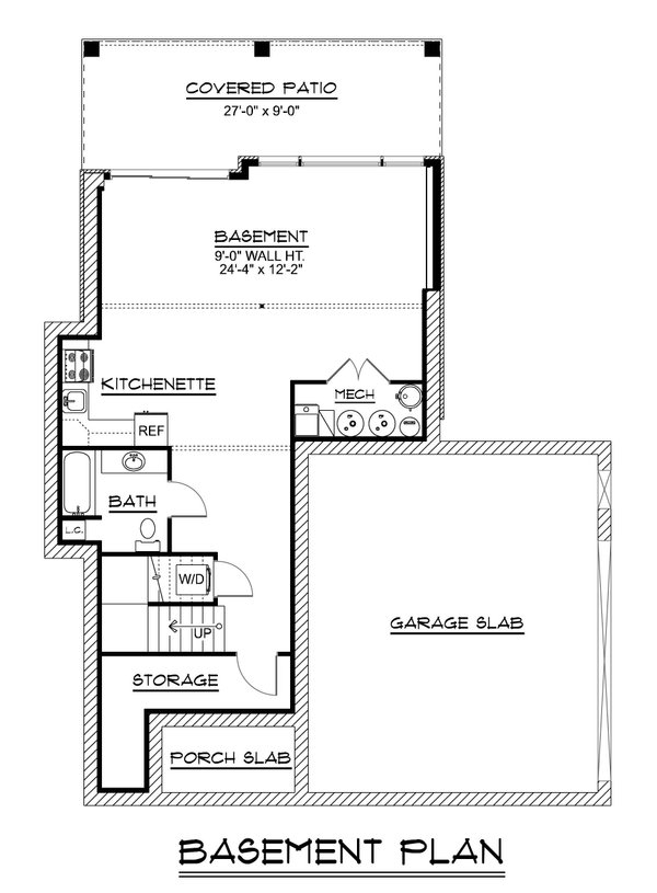 House Blueprint - Modern Floor Plan - Lower Floor Plan #1064-417