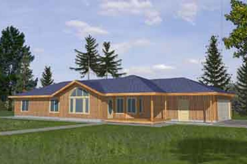 Dream House Plan - Ranch Exterior - Front Elevation Plan #117-287