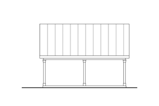 Exterior - Other Elevation for Traditional House Plan #124-1322, 0 bath