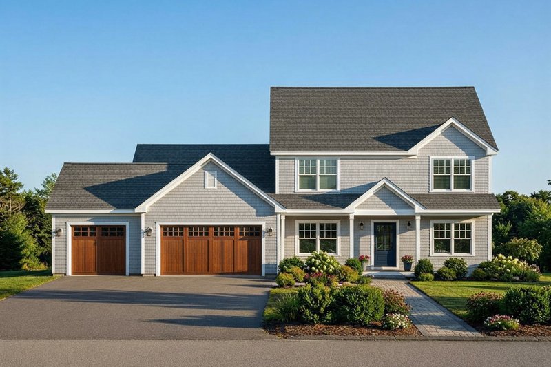 House Blueprint - Traditional Exterior - Front Elevation Plan #22-651