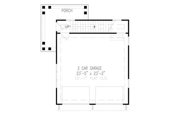 Floor Plan - Main Floor for Traditional House Plan #54-569, 1 bath
