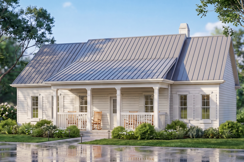 House Design - Exterior - Front Elevation 4 for Traditional House Plan #54-691 - 3 bed, 2 bath