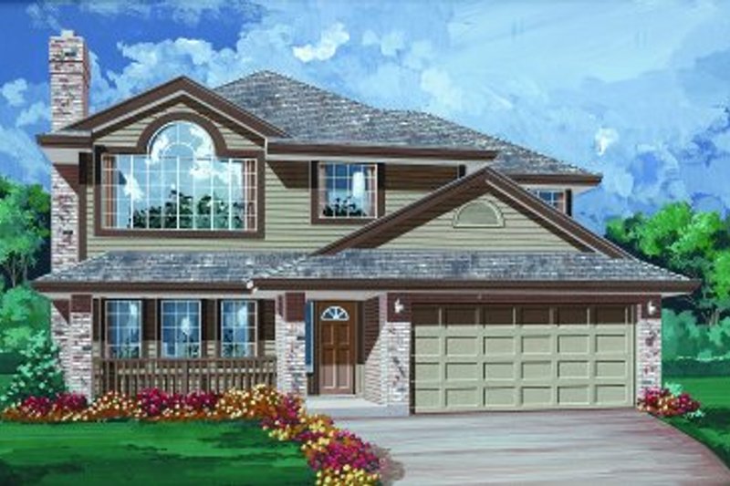 Traditional Style House Plan - 3 Beds 2 Baths 1341 Sq/Ft Plan #47-559
