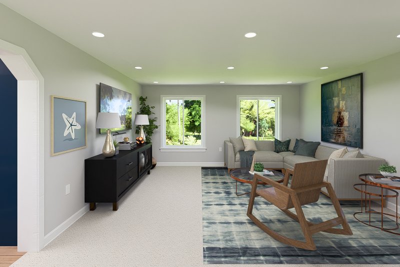 Dream House Plan - Interior - Family Room for Farmhouse House Plan #1060-183 - 1 bed, 1 bath