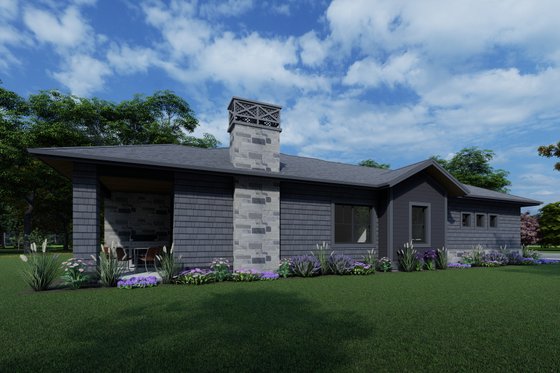 Exterior - Other Elevation 4 for Cottage House Plan #1069-27 - 2 bed, 2.5 bath