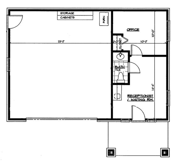 Architectural House Design - Traditional Floor Plan - Main Floor Plan #72-267