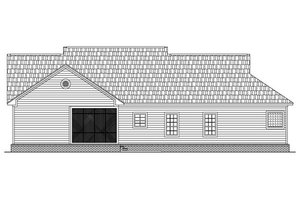 Exterior - Rear Elevation for Colonial House Plan #21-187 - 3 bed, 3 bath
