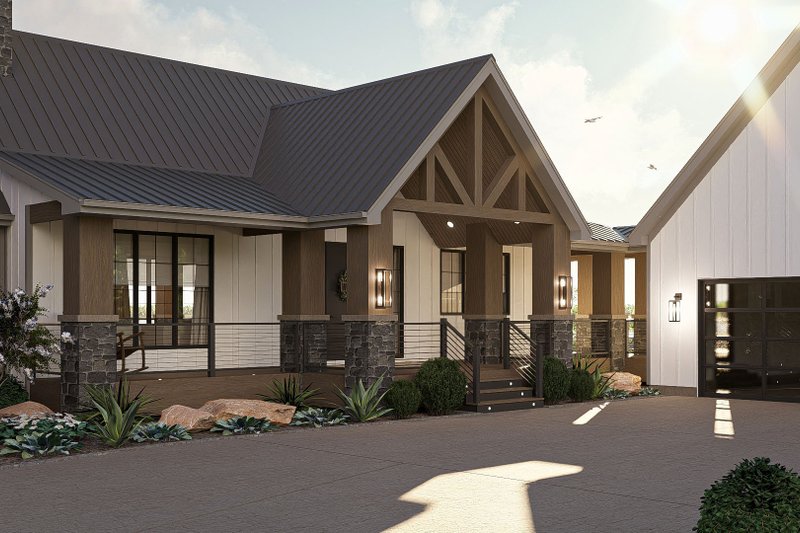Dream House Plan - Exterior - Other Elevation 1 for Modern House Plan #455-391 - 3 bed, 2.5 bath