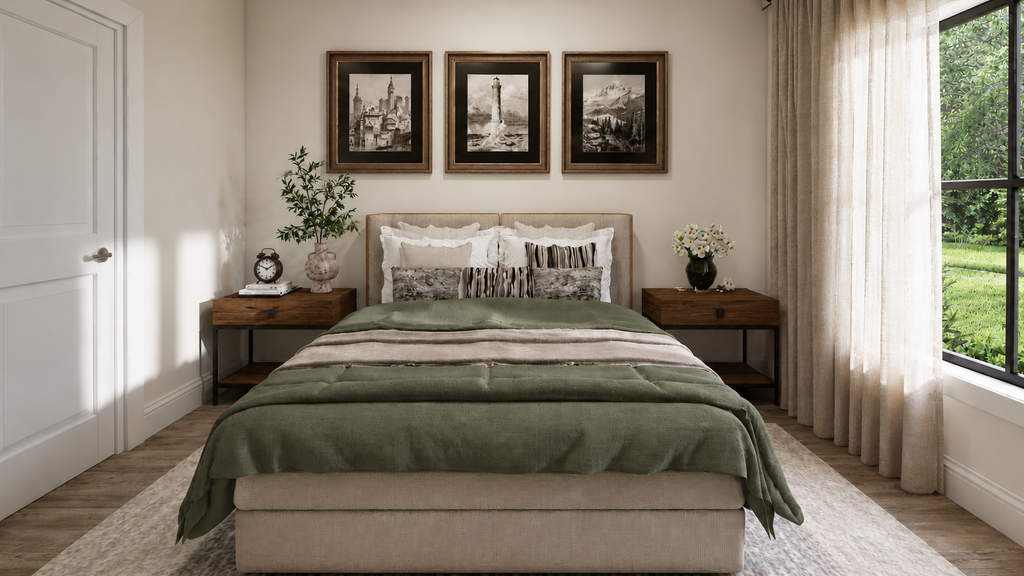 Interior - Master Bedroom for Barndominium House Plan #1117-6 - 5 bed, 2.5 bath