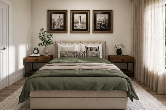 Interior - Master Bedroom for Barndominium House Plan #1117-6 - 5 bed, 2.5 bath