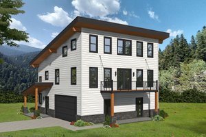 Contemporary Exterior - Front Elevation Plan #932-502