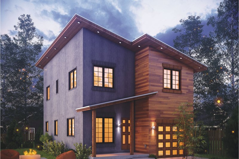 House Plan Design - Contemporary Exterior - Front Elevation Plan #20-2320