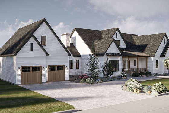 Exterior - Other Elevation 1 for Traditional House Plan #455-787 - 4 bed, 4 bath