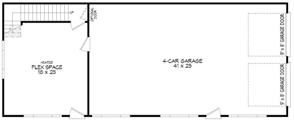 Country Floor Plan - Main Floor Plan #932-977