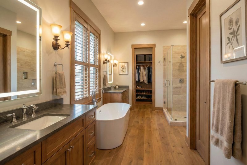 House Design - Interior - Master Bathroom 1 for Farmhouse House Plan #120-297 - 4 bed, 3.5 bath