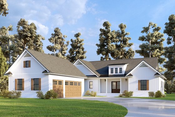 Exterior - Front Elevation 5 for Farmhouse House Plan #437-126 - 4 bed, 4 bath