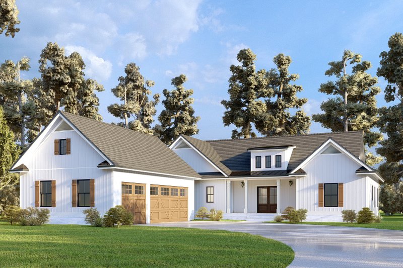 Dream House Plan - Exterior - Front Elevation 5 for Farmhouse House Plan #437-126 - 4 bed, 4 bath