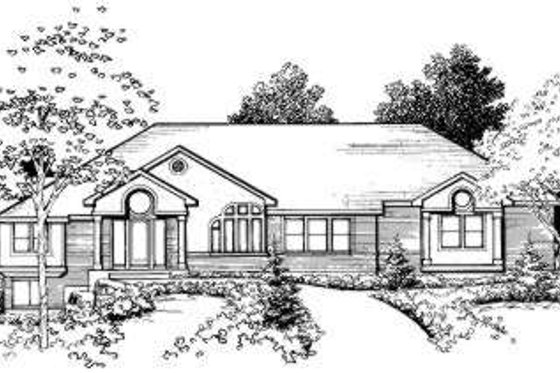 Exterior - Front Elevation for Modern House Plan #308-108 - 4 bed, 3.5 bath