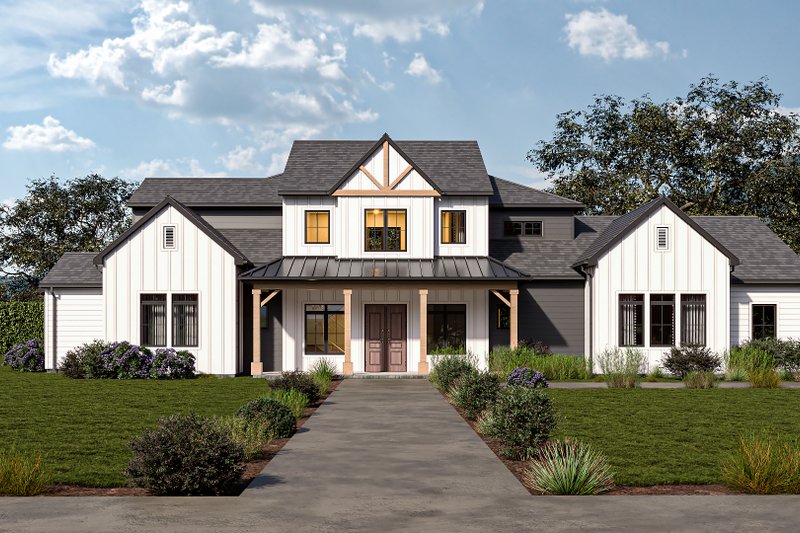 Architectural House Design - Farmhouse Exterior - Front Elevation Plan #1112-10