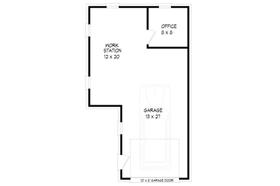 Floor Plan - Main Floor for Traditional House Plan #932-493, 0 bath