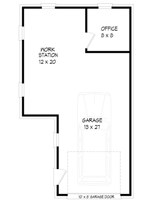 Traditional Floor Plan - Main Floor Plan #932-493