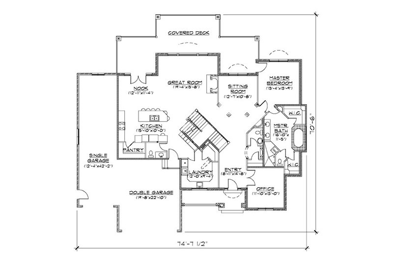 Dream House Plan - Floor Plan - Main Floor for European House Plan #5-405 - 7 bed, 5 bath