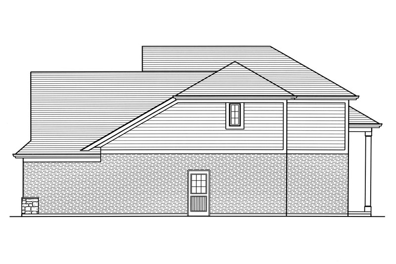 Architectural House Design - Exterior - Other Elevation for Craftsman House Plan #46-898 - 3 bed, 2.5 bath