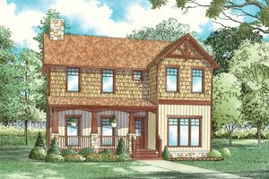 Country Exterior - Front Elevation Plan #17-2218