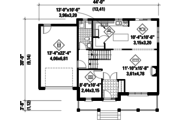 Contemporary Style House Plan - 3 Beds 2 Baths 2080 Sq/Ft Plan #25-4301 