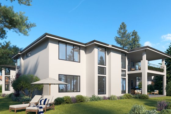 Exterior - Other Elevation 1 for Contemporary House Plan #1066-140 - 6 bed, 6.5 bath