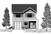 Bungalow Style House Plan - 3 Beds 2.5 Baths 1320 Sq/Ft Plan #53-416 