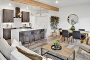 Contemporary Style House Plan - 3 Beds 2 Baths 1748 Sq/Ft Plan #1070-235 