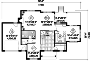 Traditional Style House Plan - 3 Beds 2 Baths 2130 Sq/Ft Plan #25-4716 