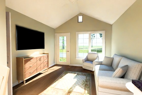 Interior - Family Room for Cottage House Plan #513-2426 - 1 bed, 1 bath