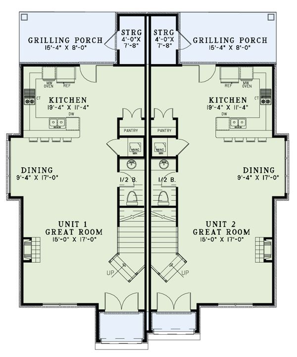 European Floor Plan - Main Floor Plan #17-2526